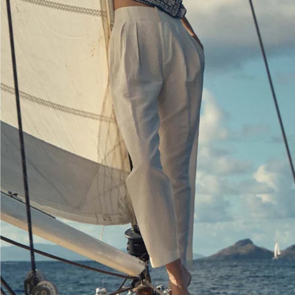 DOEN LOUVRE PANT, SIZE 6, NWT, SALT. Currently retailing at $198! - Picture 2 of 8